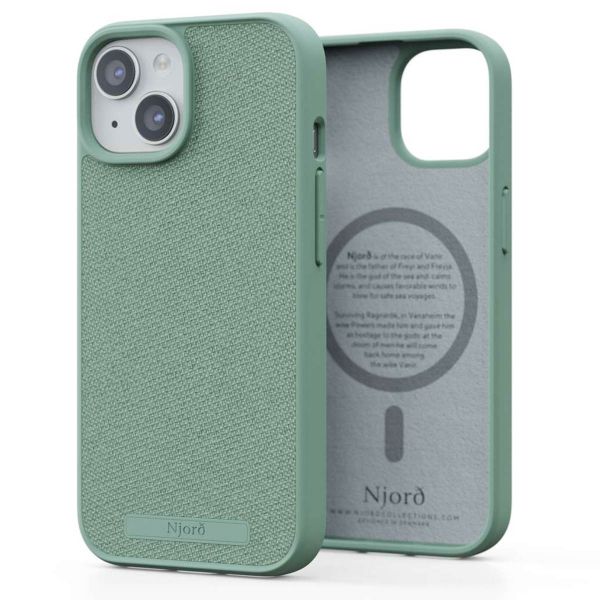 Njorð Collections Fabric MagSafe Case für das iPhone 15 - Turquoise