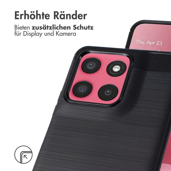 imoshion Brushed Back Cover Motorola Moto G57 Power - Schwarz