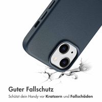 Accezz MagSafe Leather Backcover für das iPhone 15 - Nightfall Blue