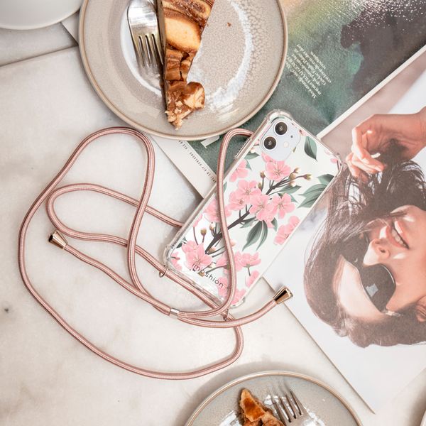 imoshion Design Hülle mit Band für das Samsung Galaxy A71 - Cherry Blossom