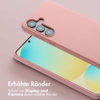 Selencia SilikonHülle mit abnehmbarem Band Samsung Galaxy S25 FE - Sand Pink