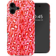 Selencia Vivid Tough Back Cover mit MagSafe für das iPhone 16 - Wild Spots Lipstick