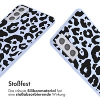 imoshion SilikonHülle design mit Band Samsung Galaxy S21 Plus - Animal Lila