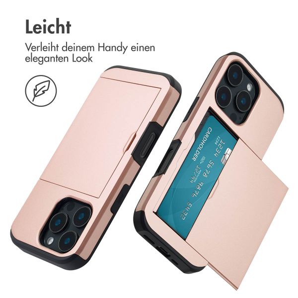 imoshion Backcover mit Kartenfach Apple iPhone 16 Pro - Rosé gold