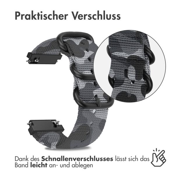 imoshion Nylonarmband - 22-mm-Universalanschluss - Dunkelgrau