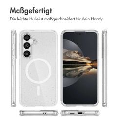 imoshion Sparkle Back Cover mit MagSafe Samsung Galaxy S24 - Glitzer Transparent
