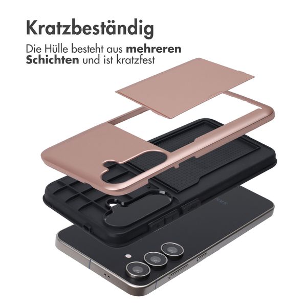 imoshion Backcover mit Kartenfach Samsung Galaxy S25 FE - Rosé gold