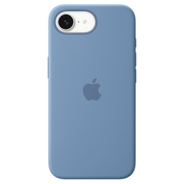 Apple Silikon-Case MagSafe iPhone 16e - Winter Blue