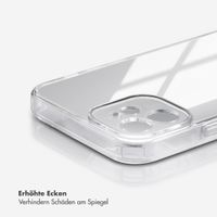 Selencia Mirror Back Cover Apple iPhone 12 (Pro) - Silber