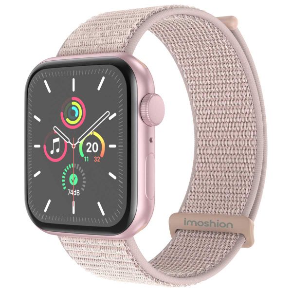 imoshion Nylon-Armband⁺ für die Apple Watch Series 1 bis 10 / SE / Ultra (2) (44/45/46/49 mm) - Light Pink