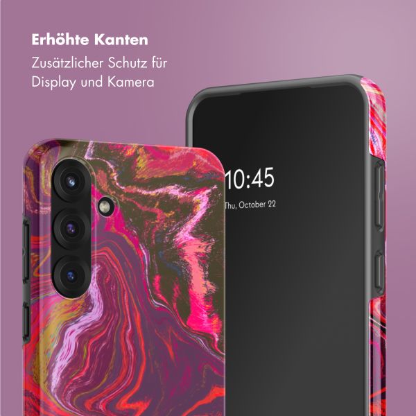 Selencia Vivid Back Cover Samsung Galaxy S25 Plus - Marble Purple