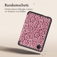 imoshion Design Klappbare Klapphülle Kobo Clara Colour / BW - Bloom Love Blush