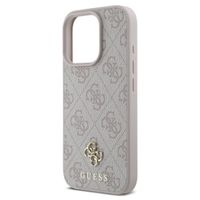 Guess 4G Metal Logo Back Cover MagSafe Apple iPhone 16 Pro Max - Rosa