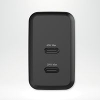 imoshion Wandladegerät - Ladegerät - 2x USB-C - Power Delivery - 40W - Schwarz