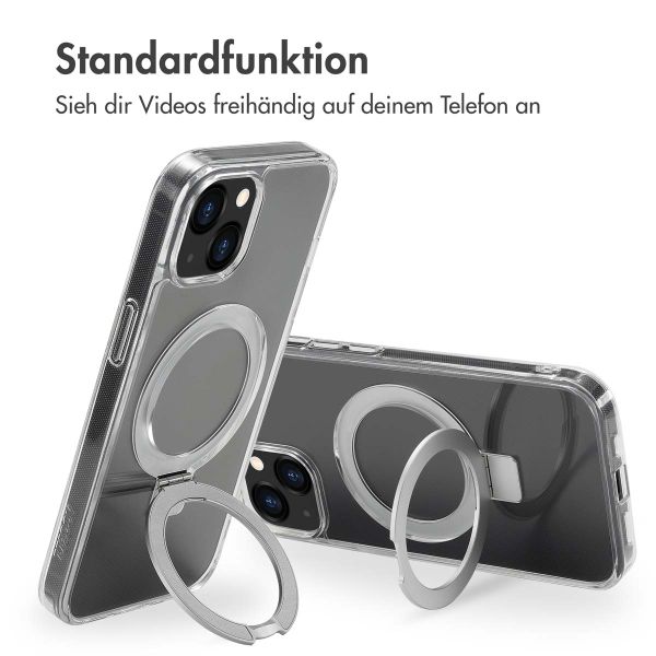 Accezz Ring Stand Backcover mit MagSafe iPhone 13 - Transparent