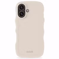 Holdit Wavy Case für das Apple iPhone 16 Plus - Light Beige