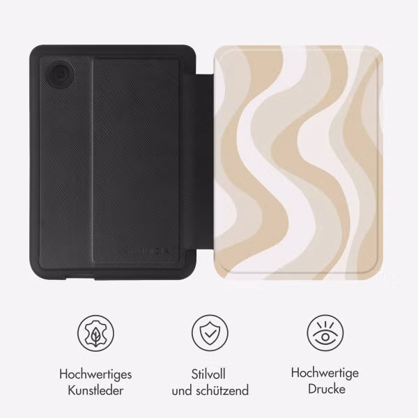 Selencia Vivid Klapphülle Kobo Clara Colour / Clara BW - Desert Waves Beige
