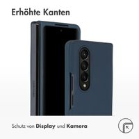 Accezz Liquid Silikoncase für das Samsung Galaxy Z Fold 4 - Dunkelblau