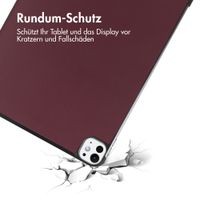 imoshion Trifold Klapphülle Apple iPad Pro 11 (2025) M5 / (2024) M4 - Bordeaux