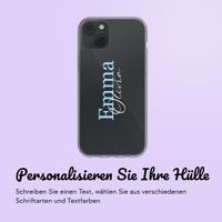 Personalisierte Hülle mit Namen iPhone 13 - Transparent