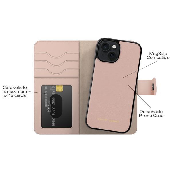 iDeal of Sweden Magnet Wallet+ Klapphülle Apple iPhone 15 - Pink