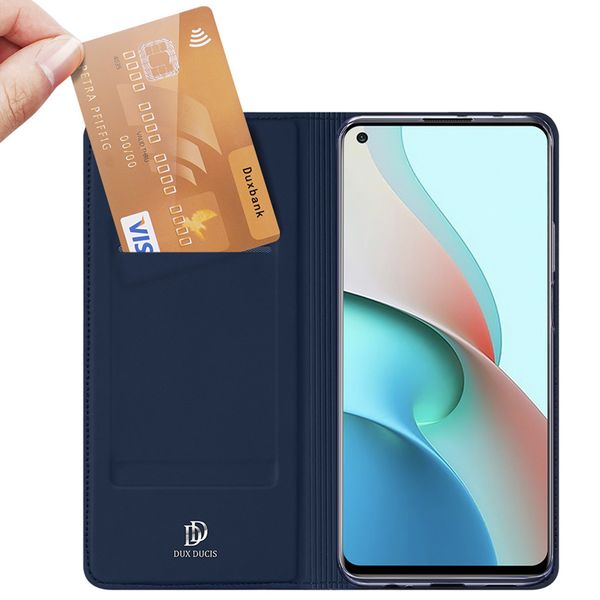 Dux Ducis Slim TPU Klapphülle für Xiaomi Redmi Note 9T (5G) - Dunkelblau