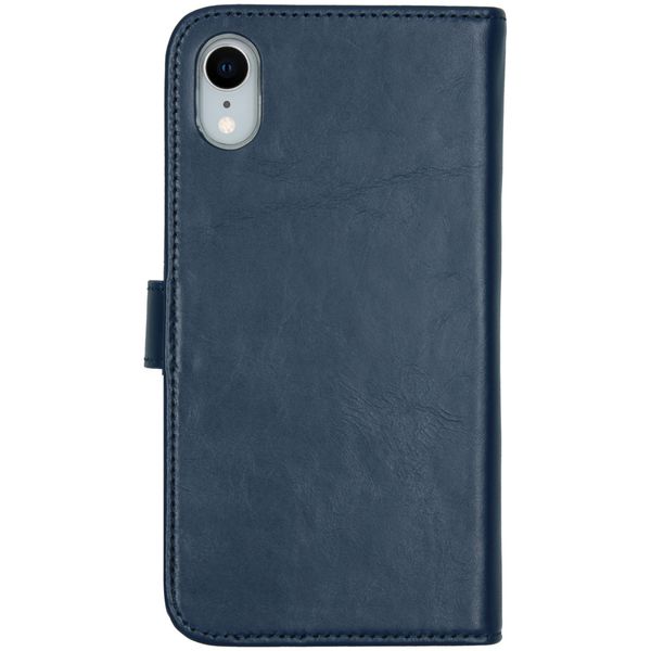Selencia Echtleder Klapphülle iPhone Xr - Blau