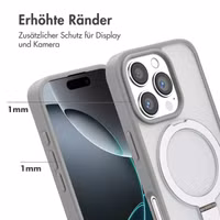 Accezz Ring Stand Backcover mit MagSafe Apple iPhone 16 Pro - Grau