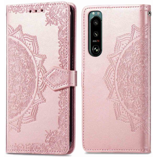 imoshion Mandala Klapphülle für das Sony Xperia 5 IV - Rose Gold