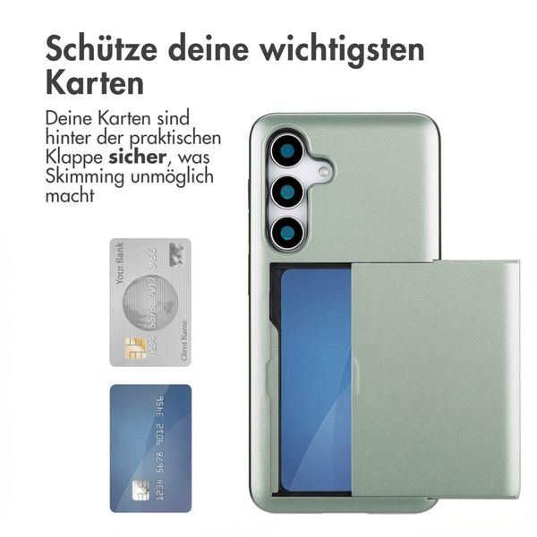 imoshion Backcover mit Kartenfach Samsung Galaxy S25 - Grün