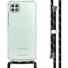 imoshion Backcover mit Band Samsung Galaxy A22 (5G) - Schwarz & Gold