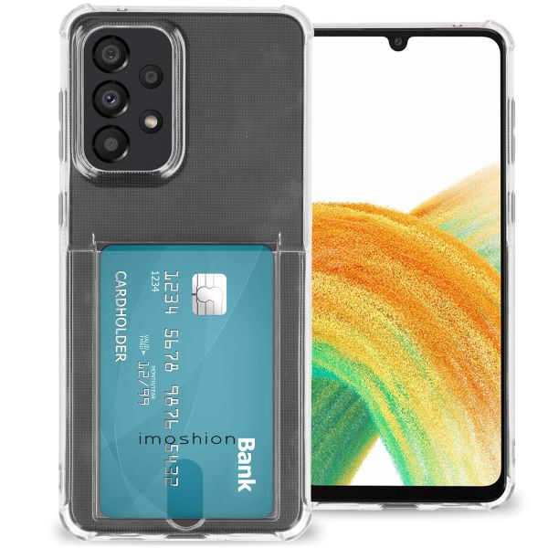 imoshion Soft Case Back Cover mit Kartenfach für das Samsung Galaxy A33 - Transparent