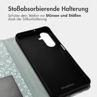 imoshion Design Klapphülle Samsung Galaxy A26 - Smoke Green Flowers