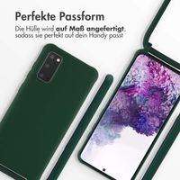 imoshion Silikonhülle mit Band für das Samsung Galaxy S20 - Dunkelgrün