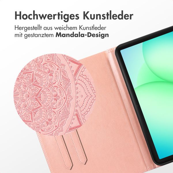 imoshion Mandala Klapphülle Samsung Galaxy Tab A11 Plus - Rose Gold