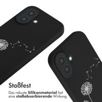 imoshion Silikonhülle design mit Band für das Apple iPhone 16 - Dandelion Black