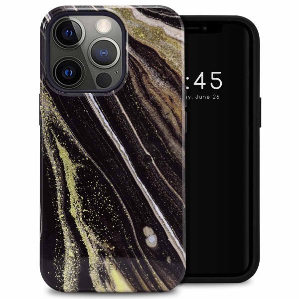 Selencia Vivid Tough Back Cover für das iPhone 13 Pro - Chic Marble