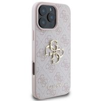 Guess 4G Metal Logo Back Cover für das iPhone 16 Pro - Rosa