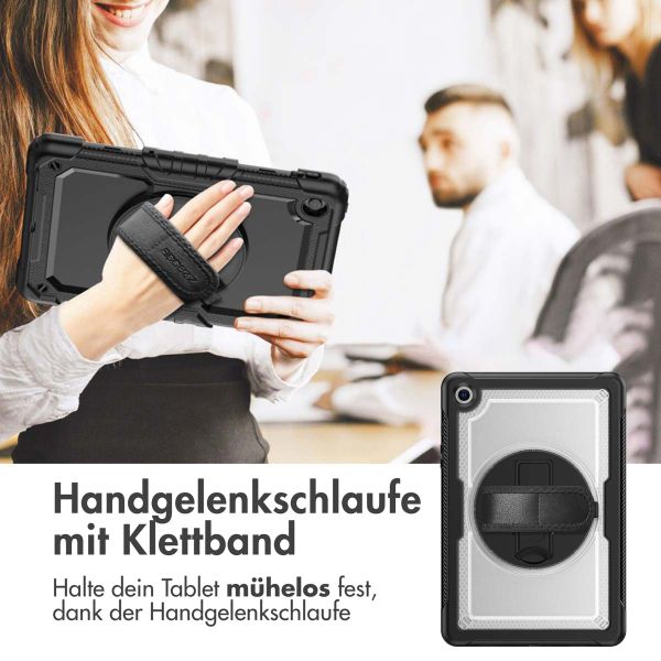Accezz Robustes Back Cover mit Schultergurt Samsung Galaxy Tab A9 Plus - Transparent