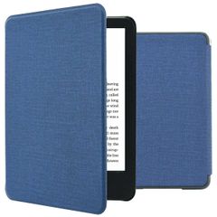 imoshion Canvas Sleepcover Klapphülle Amazon Kindle (2024) / Amazon Kindle (2022) 11th gen - Dunkelblau
