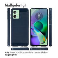 imoshion Brushed Back Cover Motorola Moto G54 - Dunkelblau