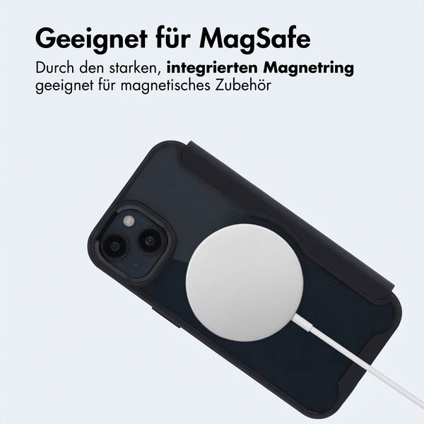 imoshion Transparente Bookcase mit MagSafe Apple iPhone 15 - Schwarz