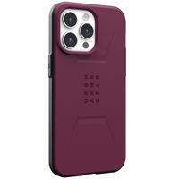 UAG Civilian Backcover MagSafe für das iPhone 15 Plus - Bordeaux