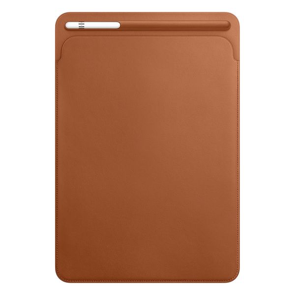 Apple Leather Sleeve Apple iPad 9 (2021) 10.2 Zoll / iPad 8 (2020) 10.2 Zoll / iPad 7 (2019) 10.2 Zoll / Air 3 (2019) / Pro 10.5 (2017) - Saddle Brown