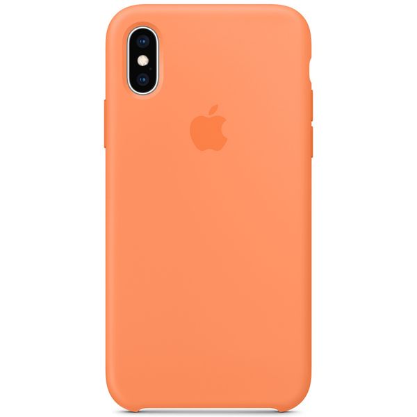 Apple Silikon-Case Papaya für das iPhone Xs / X