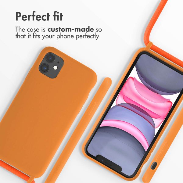 imoshion SilikonHülle mit Band Apple iPhone 11 - Orange