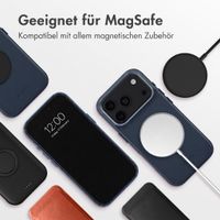 Accezz MagSafe Leather Backcover Apple iPhone 18 Pro / 17 Pro - Nightfall Blue