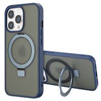 Accezz Ring Stand Backcover mit MagSafe Apple iPhone 13 Pro - Blau