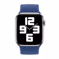 Apple Geflochtenes Solo Loop für das  Apple Watch | 38/40/41/42 mm - Größe 1 - Atlantic Blue