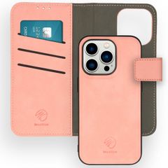 imoshion Entfernbare 2-1 luxuriöse Klapphülle für das iPhone 14 Pro - Rosa